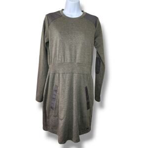 Merrell Heathered Green Long Sleeve Utility Dress Women's Size Medium